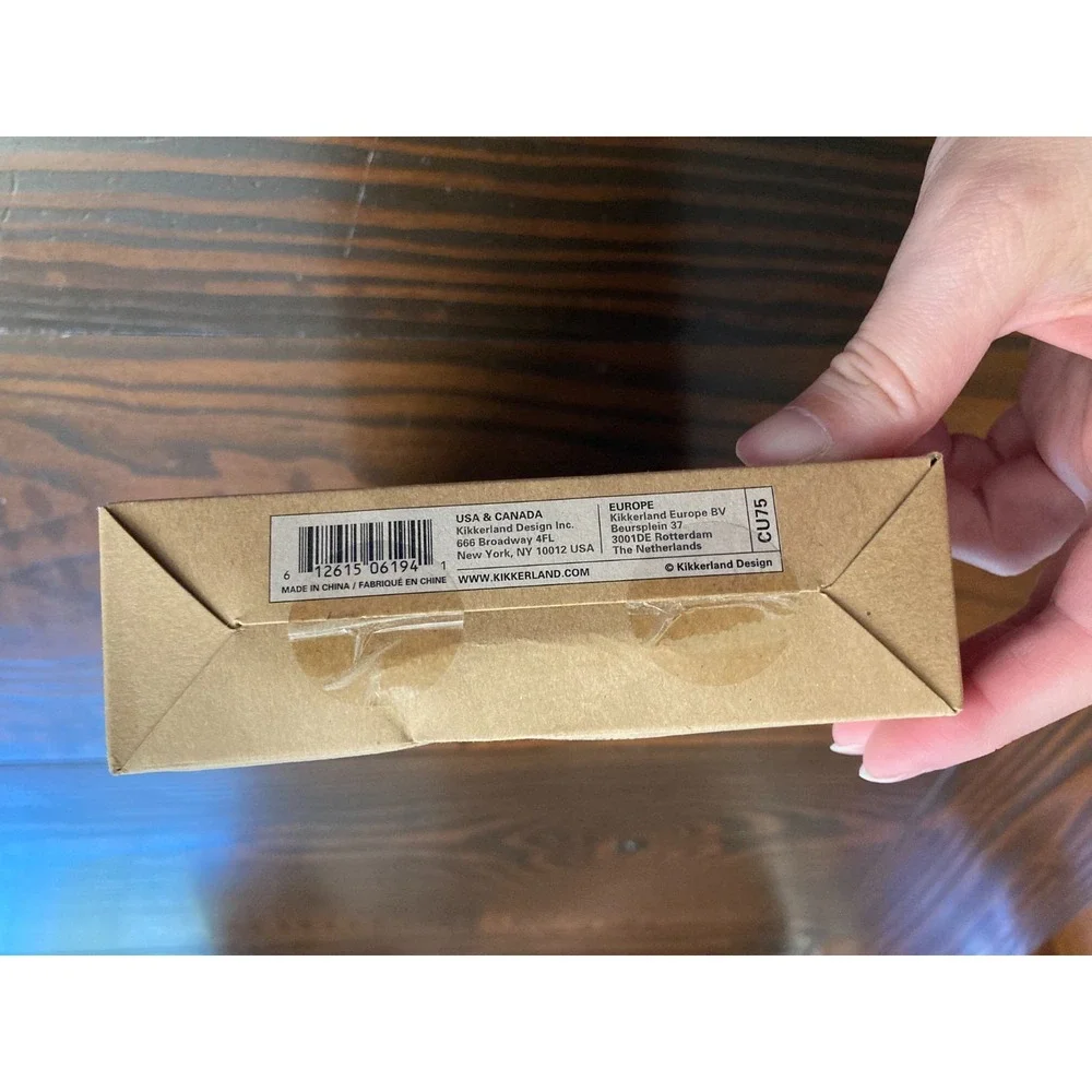 Kikkerland Bamboo Paper Straws Biogradeable Compostable - New in Package